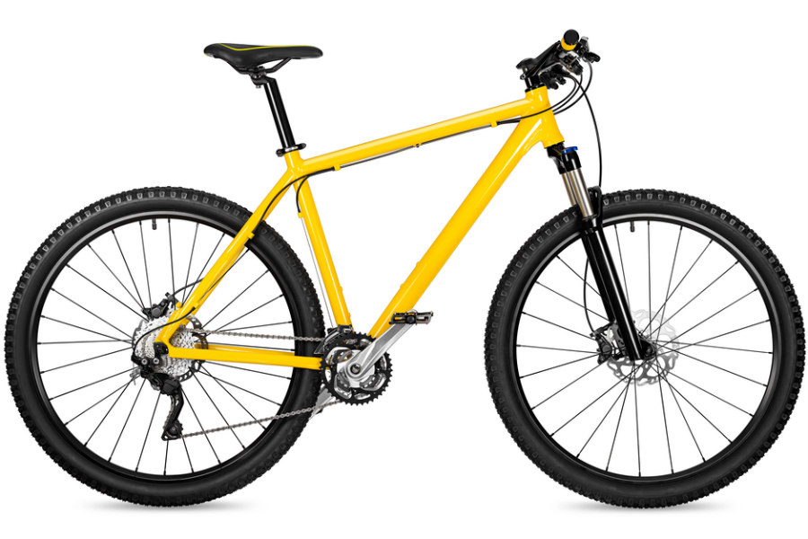 bicicleta amarilla