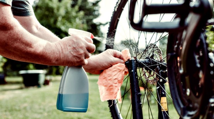 limpiar bicicleta