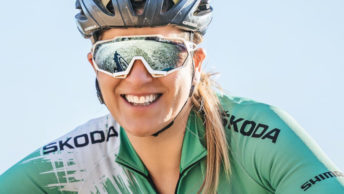 Sandra Jordá en bicicleta de montaña