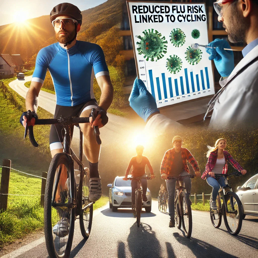 ¿Sabías que montar en bicicleta reduce el riesgo de contraer la gripe?
